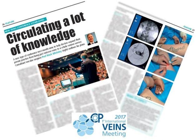 Independent Practitioner Today article on College of Phlebology 1st International Veins Meeting in London 15-17 March 2017