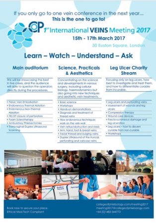 College of Phlebology 1 International Conference London 15-17 March 2017