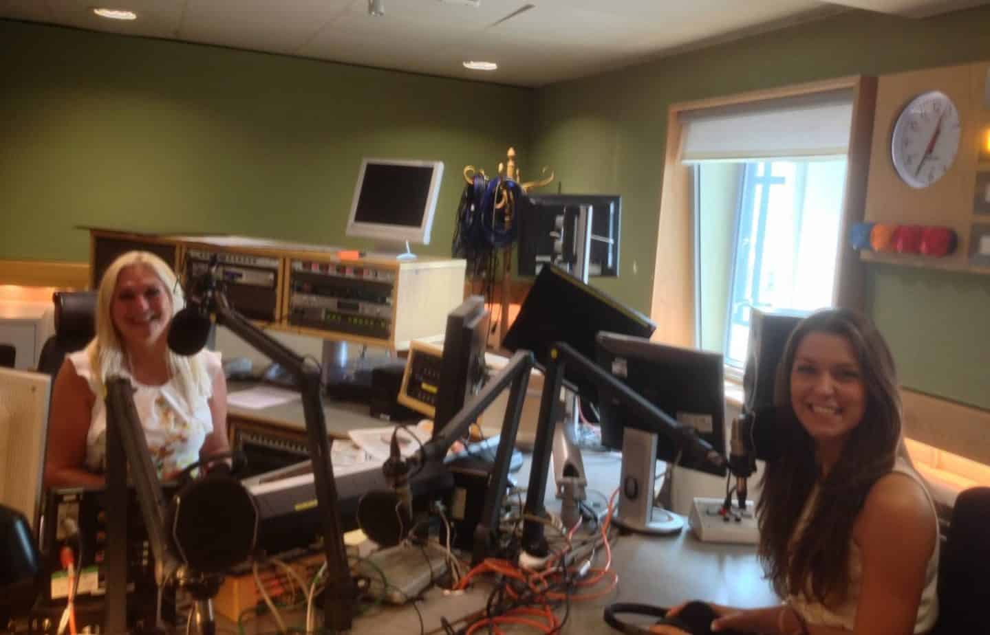 Vanessa Feltz and Charlotte Holmes at Jeremy Vine show about varicose veins