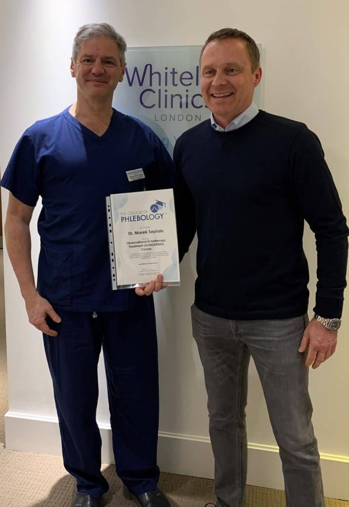 Dr Marek Sepiolo &ndash; Completed Sonovein HIFU Echotherapy treatment of Varicose Veins today &ndash; 3 February 2020