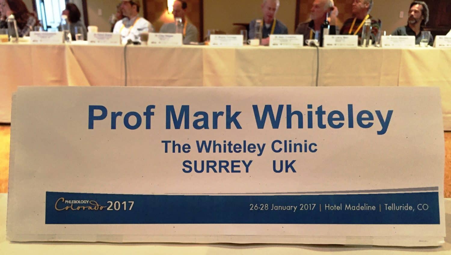 Prof Mark Whiteley at Phlebology Colorada 2017