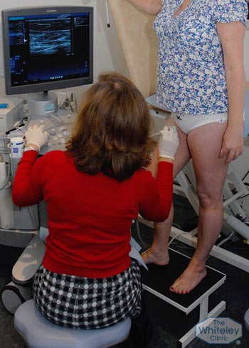 Venous Duplex Scan diagnosis at The Whiteley Clinic