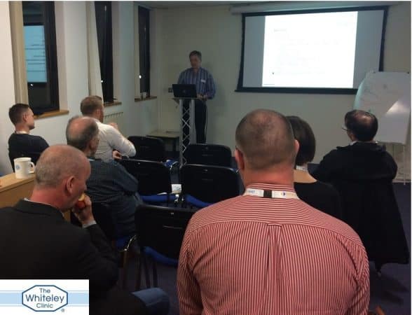 Prof Mark Whiteley teaching EVLT endovenous laser for varicose veins theory on Angiodynamics course 9 Feb 2017 The Whiteley Clinic