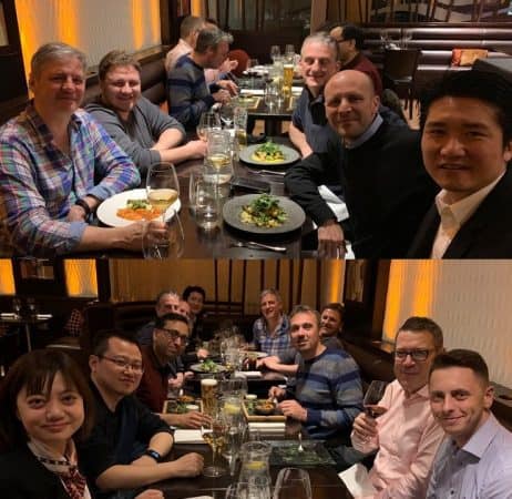 1st Endovenous Microwave Course for varicose veins treatment in Europe &ndash; 12-13 April 2019 &ndash; Whiteley Clinic and College of Phlebology &ndash; Dinner montage