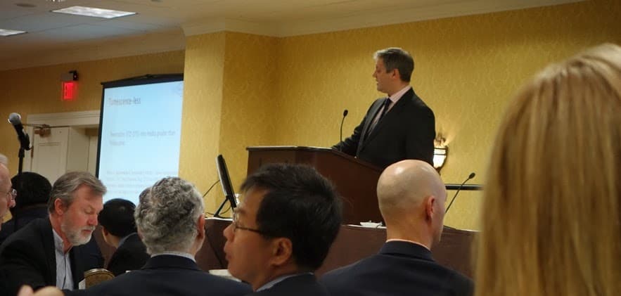 Mark Whiteley presenting at The American Venous Forum 2014