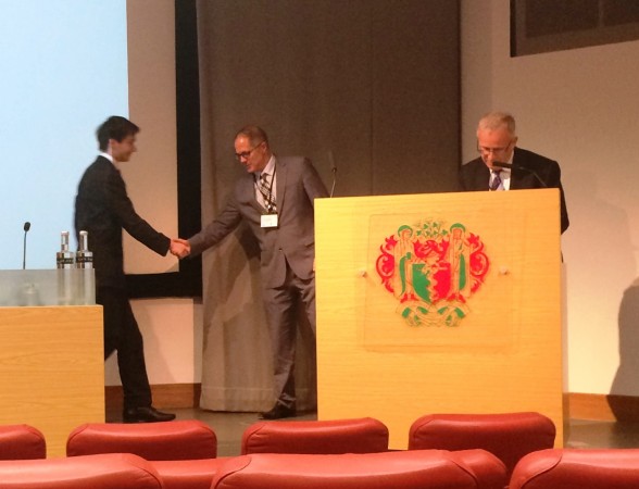 First Prize to Henry Ashpitel of The Whiteley Clinic and University of Surrey - Laser Treatment of Varicose Veins - Royal Society of Medicine 29 May 2015
