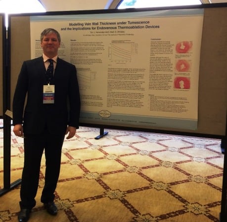 New varicose veins research - Prof Mark Whiteley - Presenting Poster about Varicose Veins treatments at the American Venous Forum Feb 2015