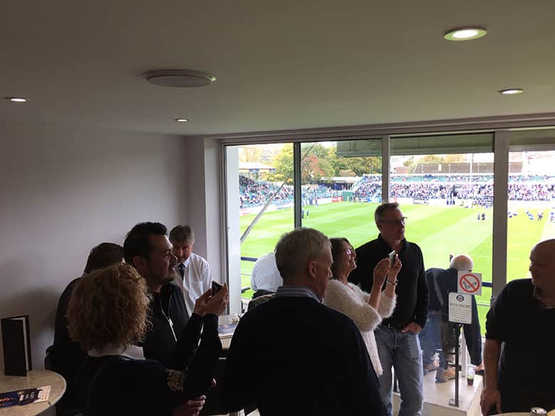 Bath Rugby v Worcester Warriors - The Whiteley Clinic were match day sponsors 7th October 2017 in the Box