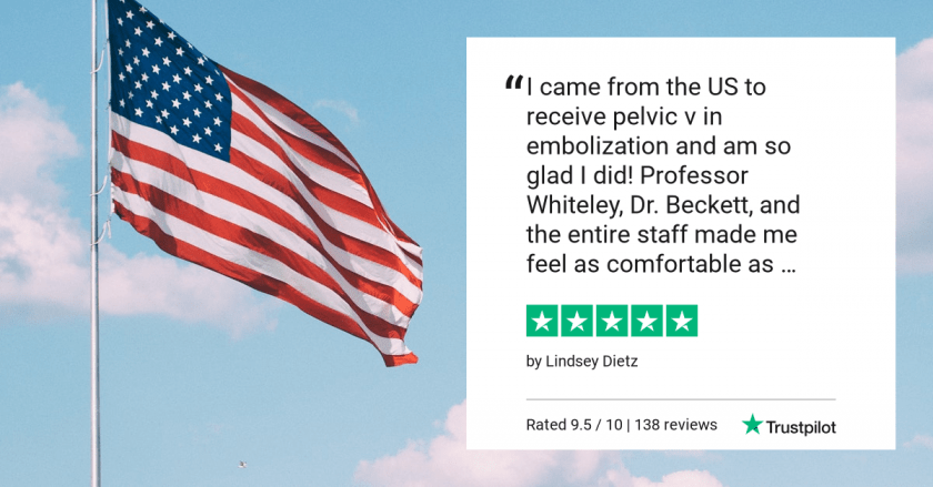 Trustpilot Review &ndash; Lindsey Dietz &ndash; Came from US to The Whiteley Clinic for diagnosis and treatment of PCS Pelvic Congestion