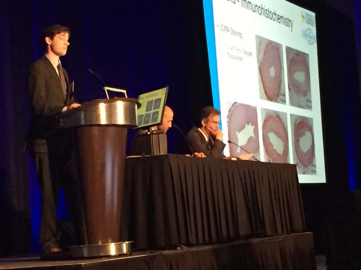 Harry Ashpitel, PhD student at The Whiteley Clinic and University of Surrey, presents his varicose veins research at the American College of Phlebology on 4th Nov 2016