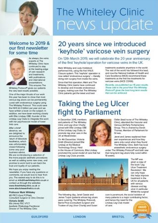 The Whiteley Clinic and Absolute Aesthetics newsletter Spring 2019