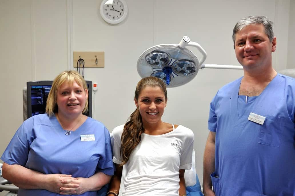 Charlotte Holmes-Miss England at The Whiteley Clinic