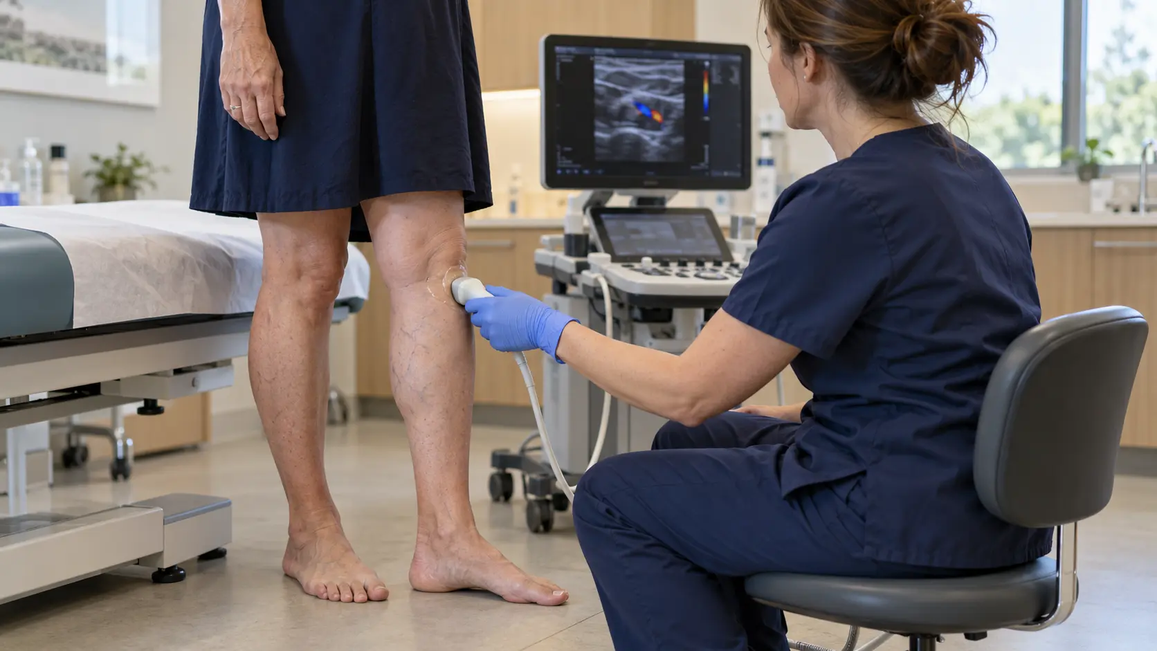duplex ultrasound scan can map the veins